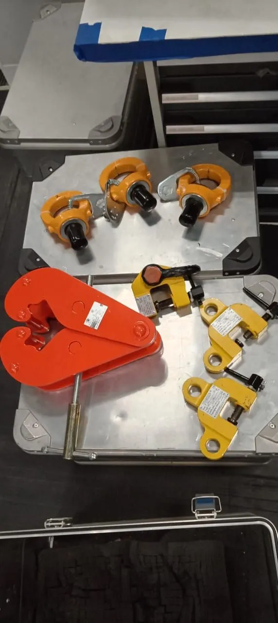 Lifting gear inspection on a luxury yacht